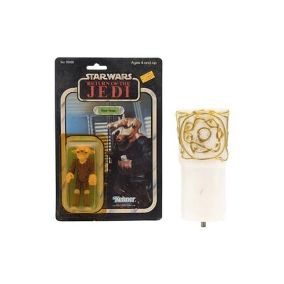 Lot #430 - Stuart Ziff Collection: Jabba the Hutt Courtier Cup with Ree-Yees ROTJ 65B Figure ### STAR WARS: RETURN OF THE JEDI (1983)