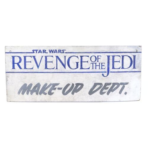 Lot #431 - "Revenge of the Jedi" Makeup Department Sign ### STAR WARS: RETURN OF THE JEDI (1983)