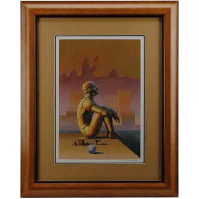 Lot #444 - William Plumb Collection: Framed Hand-Painted Ralph McQuarrie Cover Artwork ### ROBOT VISIONS (1990)