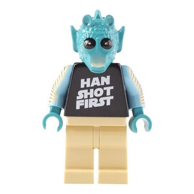 Lot #455 - LEGO "Han Shot First" Greedo Minifigure ### STAR WARS TOYS