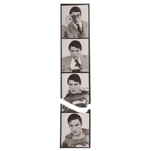 Lot #465 - Screen-Matched Superman/Clark Kent (Christopher Reeve) Photobooth Photos ### SUPERMAN III (1983)