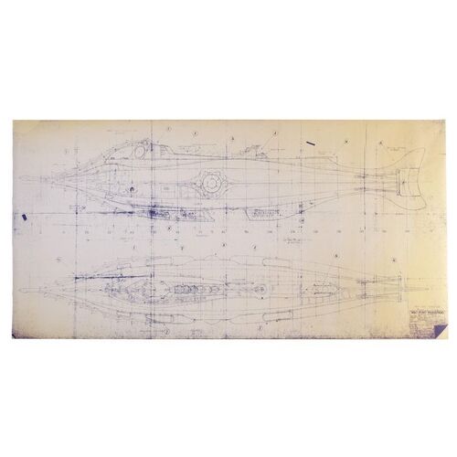 Lot #525 - Printed Nautilus Blueprint ### 20,000 LEAGUES UNDER THE SEA (1954)
