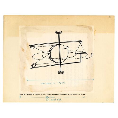 Lot #527 - Hand-Drawn Douglas Trumbull Slit Scan Effect Sketch ### 2001: A SPACE ODYSSEY (1968)