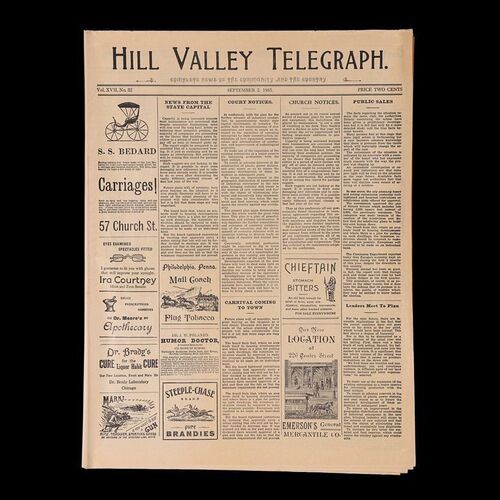 Lot #576 - Hill Valley Telegraph ### BACK TO THE FUTURE PART III (1990)