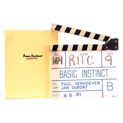 Lot #577 - "B" Clapperboard and Bound Script ### BASIC INSTINCT (1992)