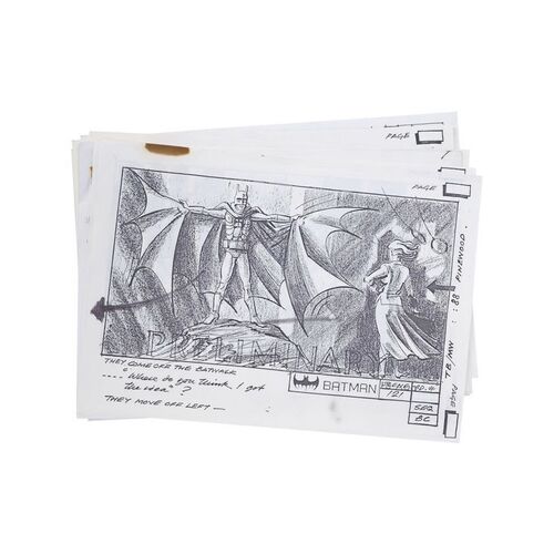 Lot #579 - Storyboard Copies and Production Paperwork ### BATMAN (1989)