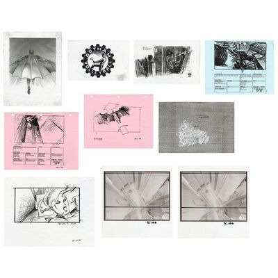 Lot #585 - Hand-Drawn Batman Cape Illustration with Production Storyboards ### BATMAN RETURNS (1992)