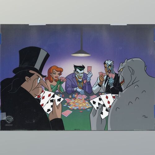 Lot #590 - Limited Edition Hand-Painted "Almost Got 'Im" Animation Cel with Background ### BATMAN: THE ANIMATED SERIES (1992-1995)