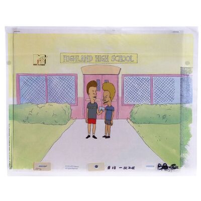 Lot #594 - Hand-Painted Beavis and Butt-Head at Highland High School Animation Cels ### BEAVIS AND BUTT-HEAD (1993-2011)
