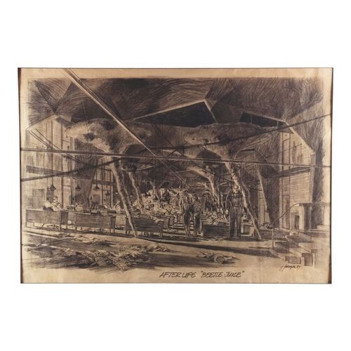Lot #597 - Matted Hand-Illustrated Jack Johnson-Signed "Afterlife" Concept Art ### BEETLEJUICE (1988)