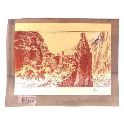 Lot #639 - Printed Mentor Huebner Dracula's Castle Concept Illustration Brownline ### BRAM STOKER'S DRACULA (1992)