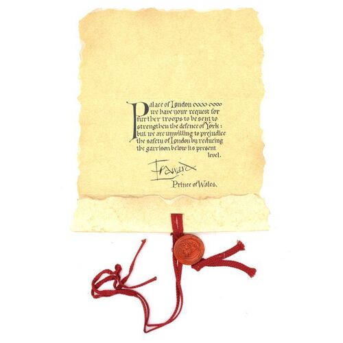 Lot #645 - Parchment Message with Letter Seals ### BRAVEHEART (1995)