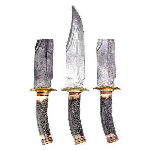 Lot #666 - Set of 3 The Wolf's (Bad Bunny) Stunt Knives ### BULLET TRAIN (2022)