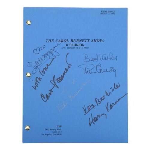 Lot #673 - Cast-Autographed Final Draft Script ### CAROL BURNETT SHOW: A REUNION, THE (1993)