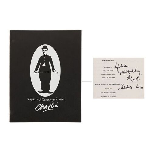 Lot #681 - Original Richard Attenborough-inscribed Shooting Script ### CHAPLIN (1992)