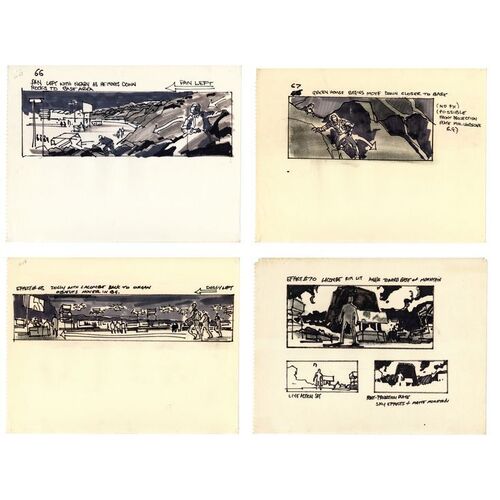 Lot #698 - Set of Four Hand-Drawn George Jenson Devil's Tower VFX Storyboards ### CLOSE ENCOUNTERS OF THE THIRD KIND (1977)