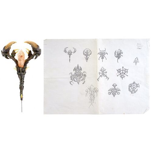 Lot #721 - SkekTek the Scientist's Brooch Prototype and Printed Concept Art ### DARK CRYSTAL, THE (1982)