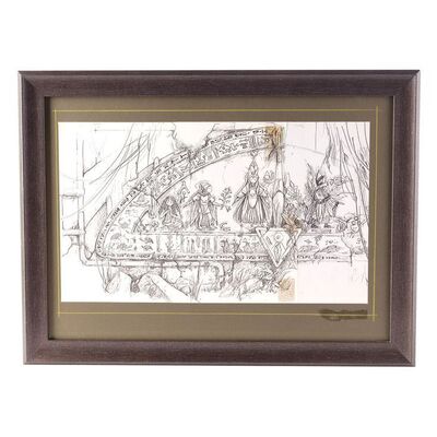 Lot #724 - Framed Printed Harry Lange Wall of Destiny Concept Sketch ### DARK CRYSTAL, THE (1982)
