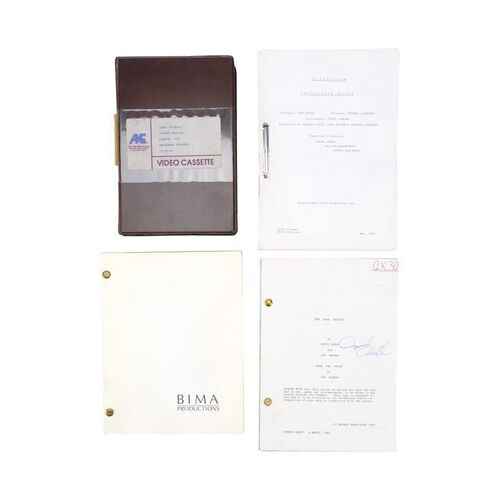 Lot #726 - Autographed Dark Crystal Script and Trailer Video Cassette with Slipstream Production Notes and Script ### DARK CRYSTAL, THE (1982)