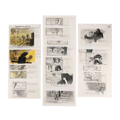 Lot #742 - Hand-drawn Storyboards ### DRAGON: THE BRUCE LEE STORY (1993)