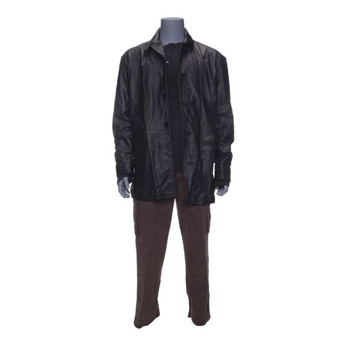 Lot #750 - Jericho Cane's (Arnold Schwarzenegger) Leather Jacket Costume ### END OF DAYS (1999)
