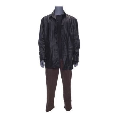 Lot #750 - Jericho Cane's (Arnold Schwarzenegger) Leather Jacket Costume ### END OF DAYS (1999)
