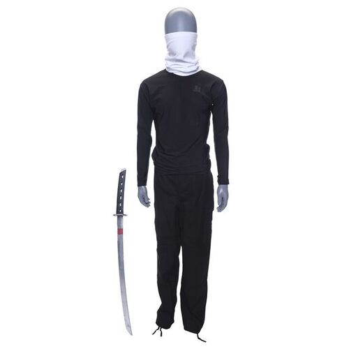 Lot #794 - Snake Eyes' Costume Components and Wooden Katana ### G.I. JOE: THE RISE OF COBRA (2009)