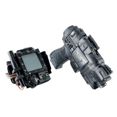 Lot #822 - Dr. Jillian Holtzmann's Stunt Upper Arm Remote Trigger and Light-Up Proton Pistol ### GHOSTBUSTERS (2016)