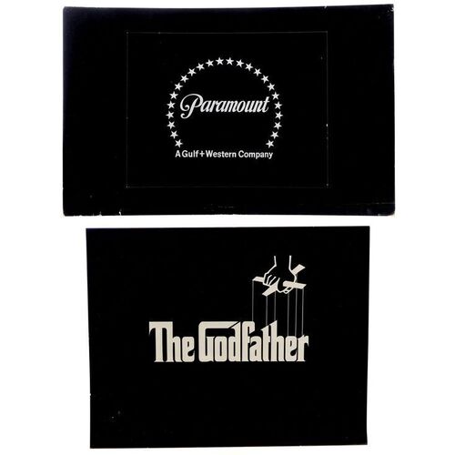 Lot #830 - Opening and Closing Title Card Set ### GODFATHER, THE (1972)