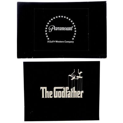 Lot #830 - Opening and Closing Title Card Set ### GODFATHER, THE (1972)