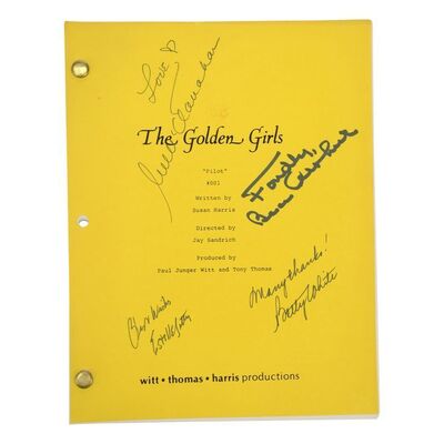 Lot #831 - Cast-Autographed Pilot Script ### GOLDEN GIRLS, THE (1985-1992)