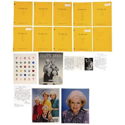 Lot #842 - Rich Weaver Collection: Betty White's Handwritten Letters to Estelle Getty with Scripts and Promotional Ephemera ### GOLDEN GIRLS, THE (1985-1992)