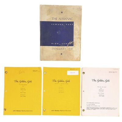 Lot #868 - Rich Weaver Collection: Estelle Getty's Senior Yearbook and Autographed Scripts ### ESTELLE GETTY