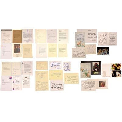 Lot #870 - Rich Weaver Collection: Set of Personal Letters and Cards Addressed to Estelle Getty and One Photo ### ESTELLE GETTY