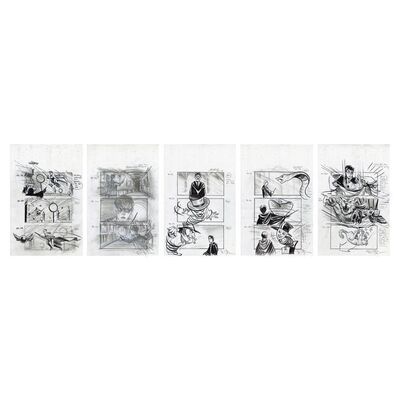 Lot #889 - Set of Five Hand-Drawn Doug Brode Harry Potter Concept Illustrations ### HARRY POTTER AND THE PRISONER OF AZKABAN (2004)