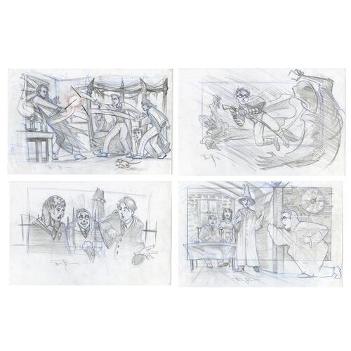 Lot #891 - Set of Four Hand-Drawn Doug Brode Harry Potter Concept Illustrations ### HARRY POTTER AND THE PRISONER OF AZKABAN (2004)