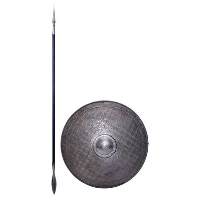 Lot #913 - Hellenic Shield and Spear Pair ### IMMORTALS (2011)