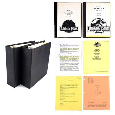 Lot #945 - Pair of Two Production Storyboard Binders and Production Paperwork ### JURASSIC PARK (1993)
