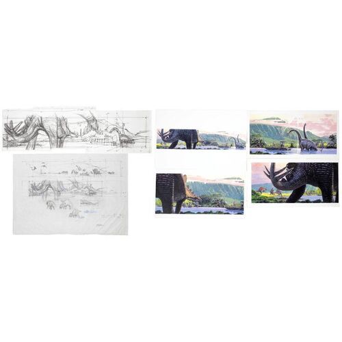 Lot #948 - Hand-Drawn Jack Johnson Artwork and Concept Art Copies ### JURASSIC PARK III (2001)