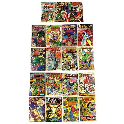 Lot #977 - Giant-Size X-Men No. 1, Captain America No. 117, and Amazing Spider-Man No. 101 with 16 Silver and Bronze Age Comic Books [Qty. 19] ### MARVEL COMICS