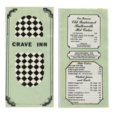 Lot #1058 - Crave Inn Menu and Lisa Wilcox-Autographed Promotional Still ### NIGHTMARE ON ELM STREET 4, A: THE DREAM MASTER (1988)