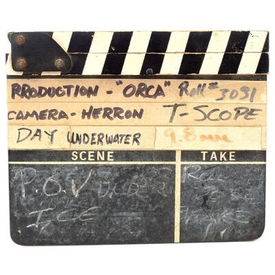 Lot #1067 - Underwater Clapperboard ### ORCA (1977)