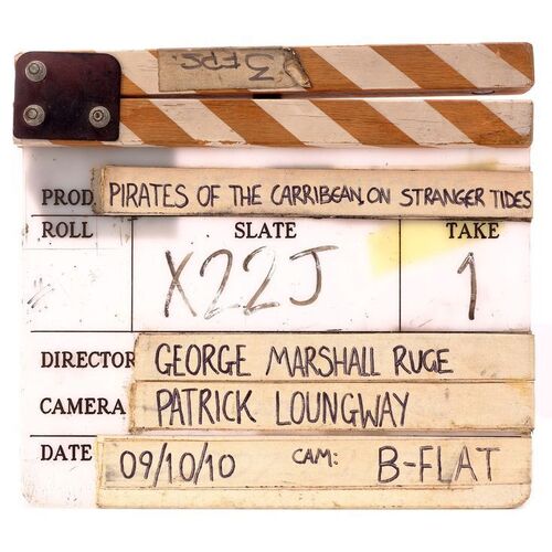 Lot #1089 - "B" Camera Clapperboard ### PIRATES OF THE CARIBBEAN: ON STRANGER TIDES (2011)