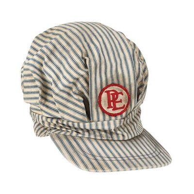 Lot #1116 - Train Engineer (Michael Jeter) Striped Cap ### POLAR EXPRESS, THE (2004)