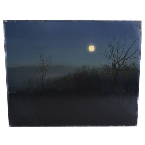 Lot #1119 - Hand-Painted Michael Pangrazio Moon over Night Landscape Matte Painting ### PRANCER (1989)