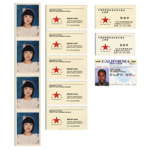 Lot #1153 - James Carter's (Chris Tucker) Driver's License with Solon Han's (Tzi Ma) Business Cards and Soo Yung Han (Julia Hsu) Photos ### RUSH HOUR (1998)