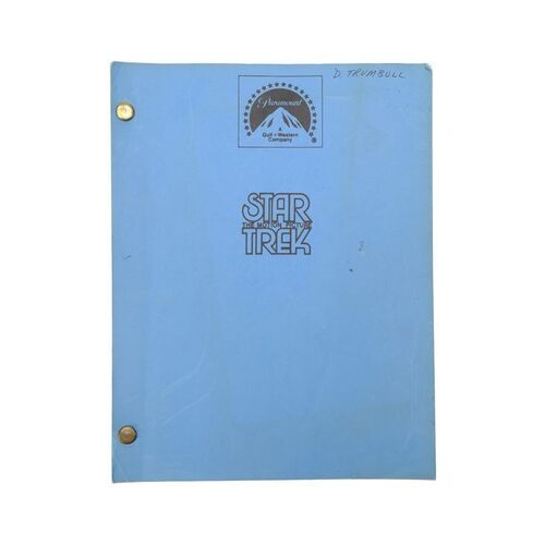 Lot #1195 - Douglas Trumbull's Personal Shooting Script ### STAR TREK: THE MOTION PICTURE (1979)