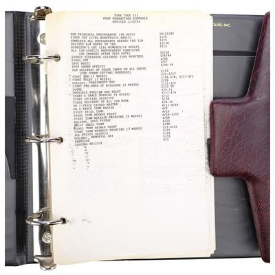 Lot #1203 - Binder of Production-Made Storyboard Copies ### STAR TREK III: THE SEARCH FOR SPOCK (1984)