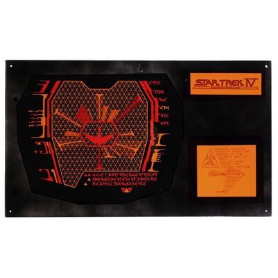 Lot #1205 - Klingon Bird of Prey Damage Control Monitor Transparency Display ### STAR TREK IV: THE VOYAGE HOME (1986)