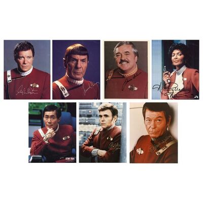 Lot #1209 - Set of Seven Cast-Autographed Photos ### STAR TREK: VARIOUS PRODUCTIONS